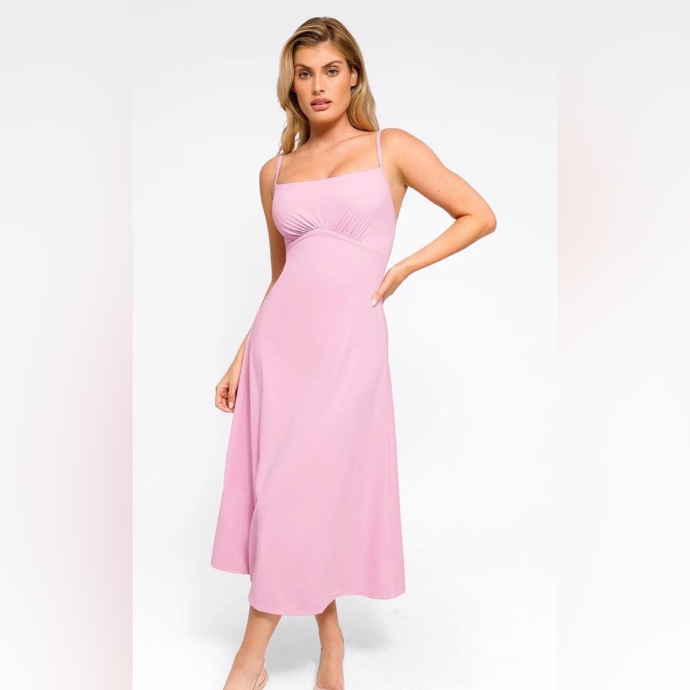 Slimming Popilush Pink Maxi Dress